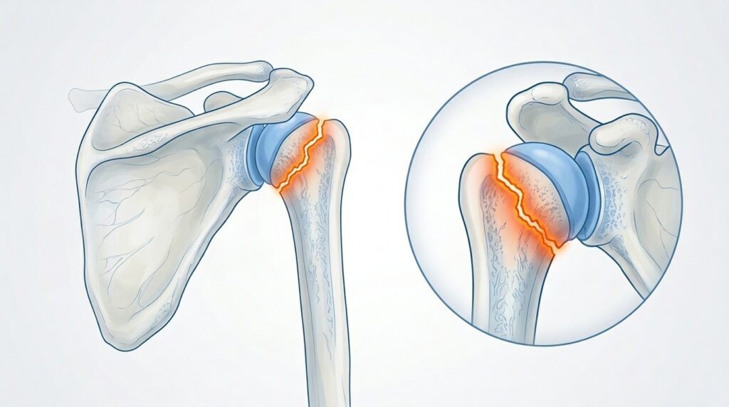 Fratura do úmero proximal: sintomas, tipos e como tratar
