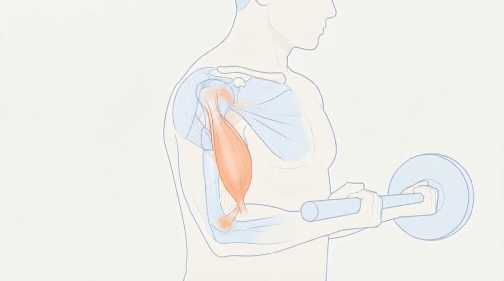 tendinite do bíceps musculação sobrecarga tendão ombro rosca bíceps