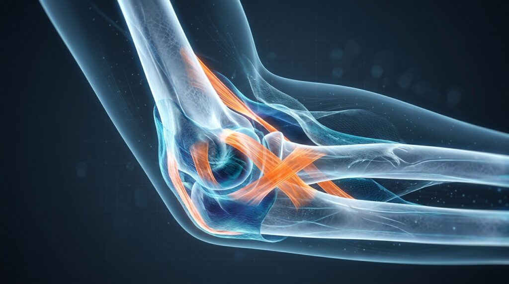 rigidez do cotovelo anatomia articulação cápsula ligamentos limitação de movimento